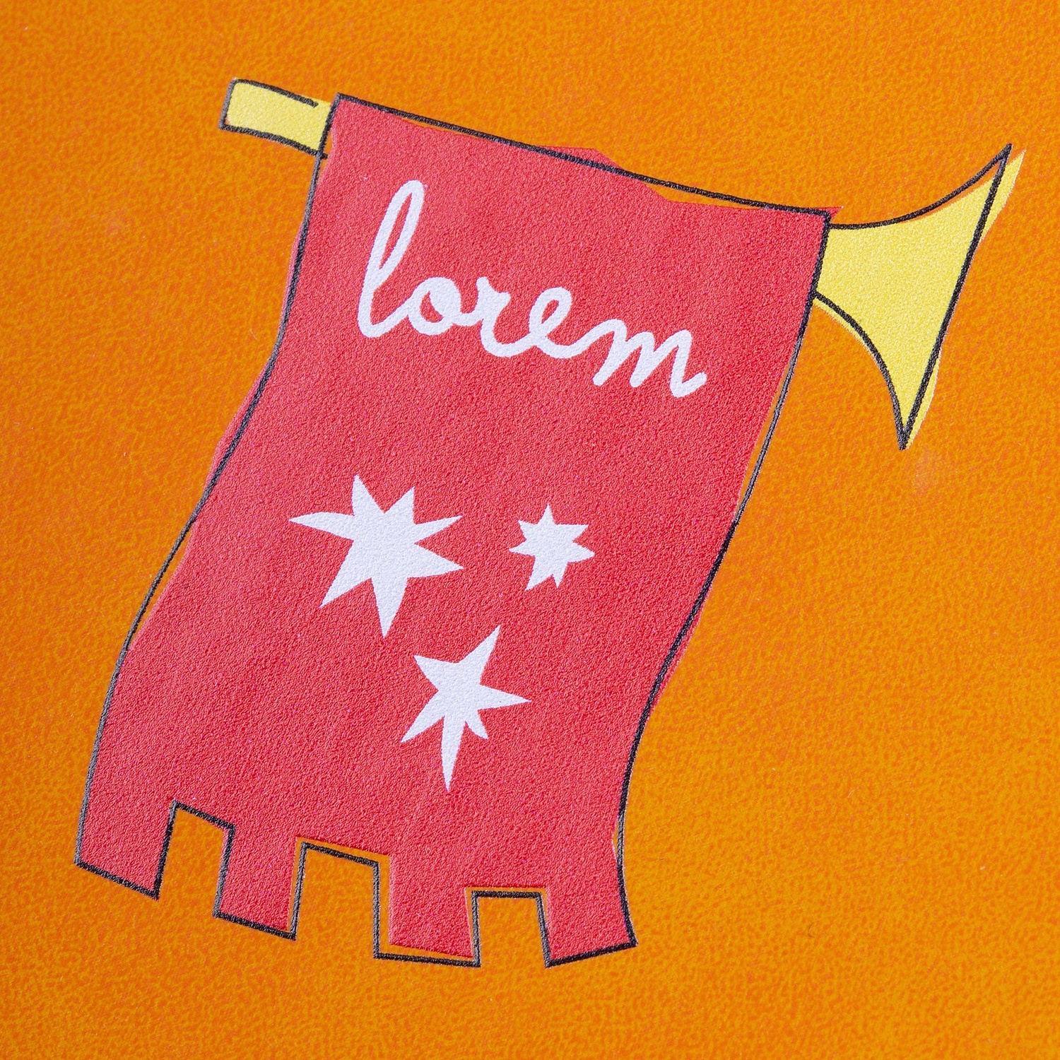 Ежедневник Urban Hard, недатированный, оранжевый с логотипом