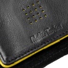 Кошелек Partinico, черный с желтым с логотипом