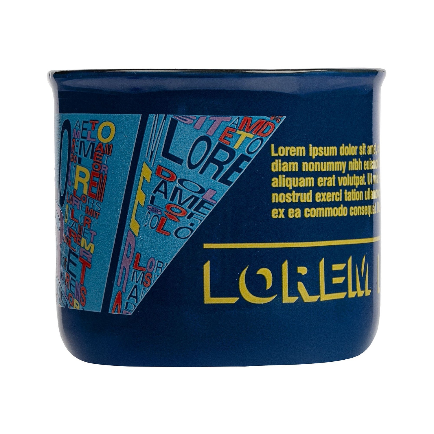 Кружка Dacha, малая, синяя с логотипом