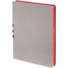 Ежедневник Flexpen, недатированный, серебристо-красный с логотипом
