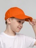 Бейсболка детская Capture Kids, оранжевая с логотипом