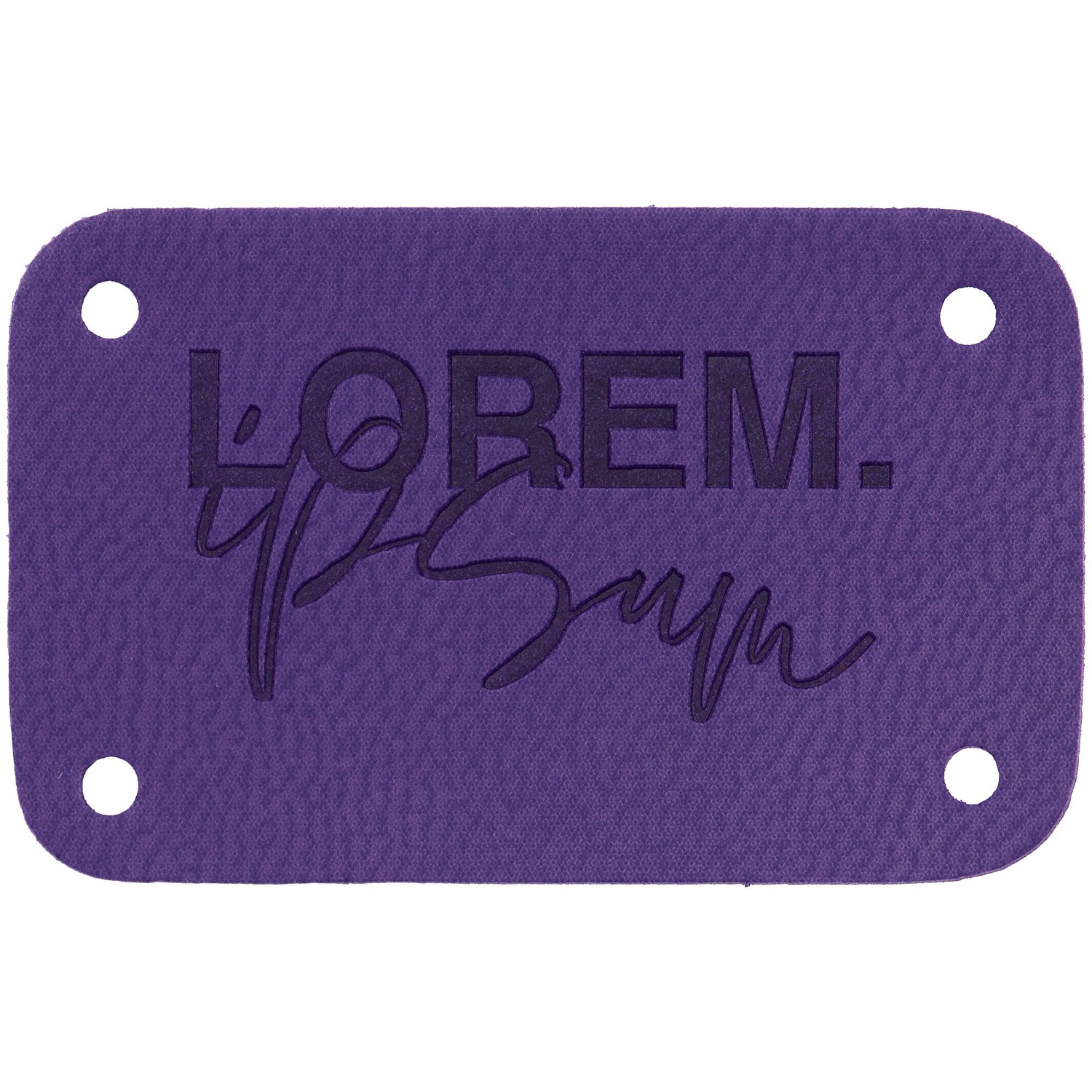 Лейбл Eta Latte, S, фиолетовый с логотипом