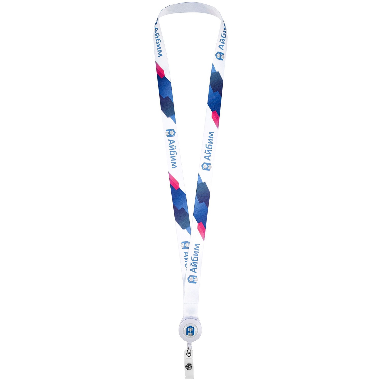 Лента для бейджа с ретрактором TapePrint на заказ с логотипом