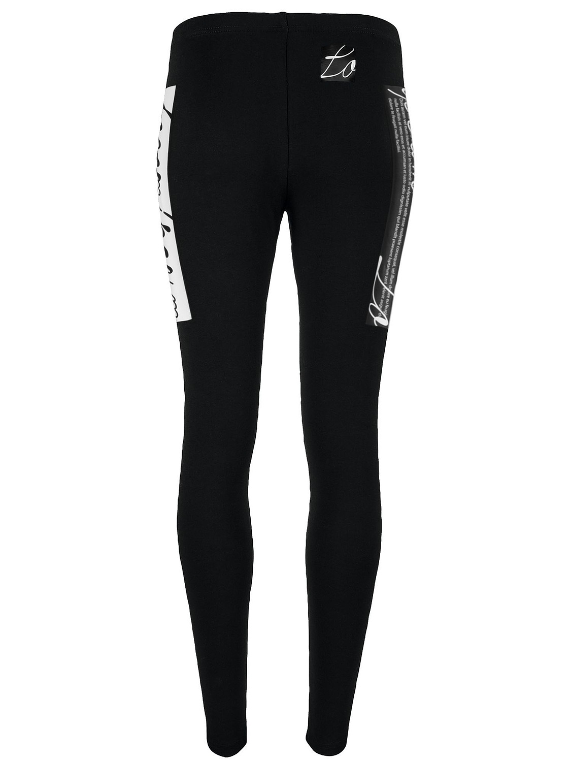 Лосины женские Jill, черные с логотипом