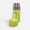 Термобутылка Go Quick Flip 470, желто-зеленая (цитрон) с логотипом