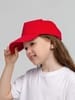 Бейсболка детская Standard Kids, красная с логотипом