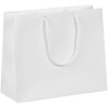 Пакет бумажный Ample Plus S, белый с логотипом