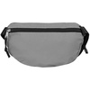 Поясная сумка Manifest из светоотражающей ткани, серая с логотипом