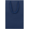 Пакет бумажный Porta S, вертикальный, темно-синий с логотипом