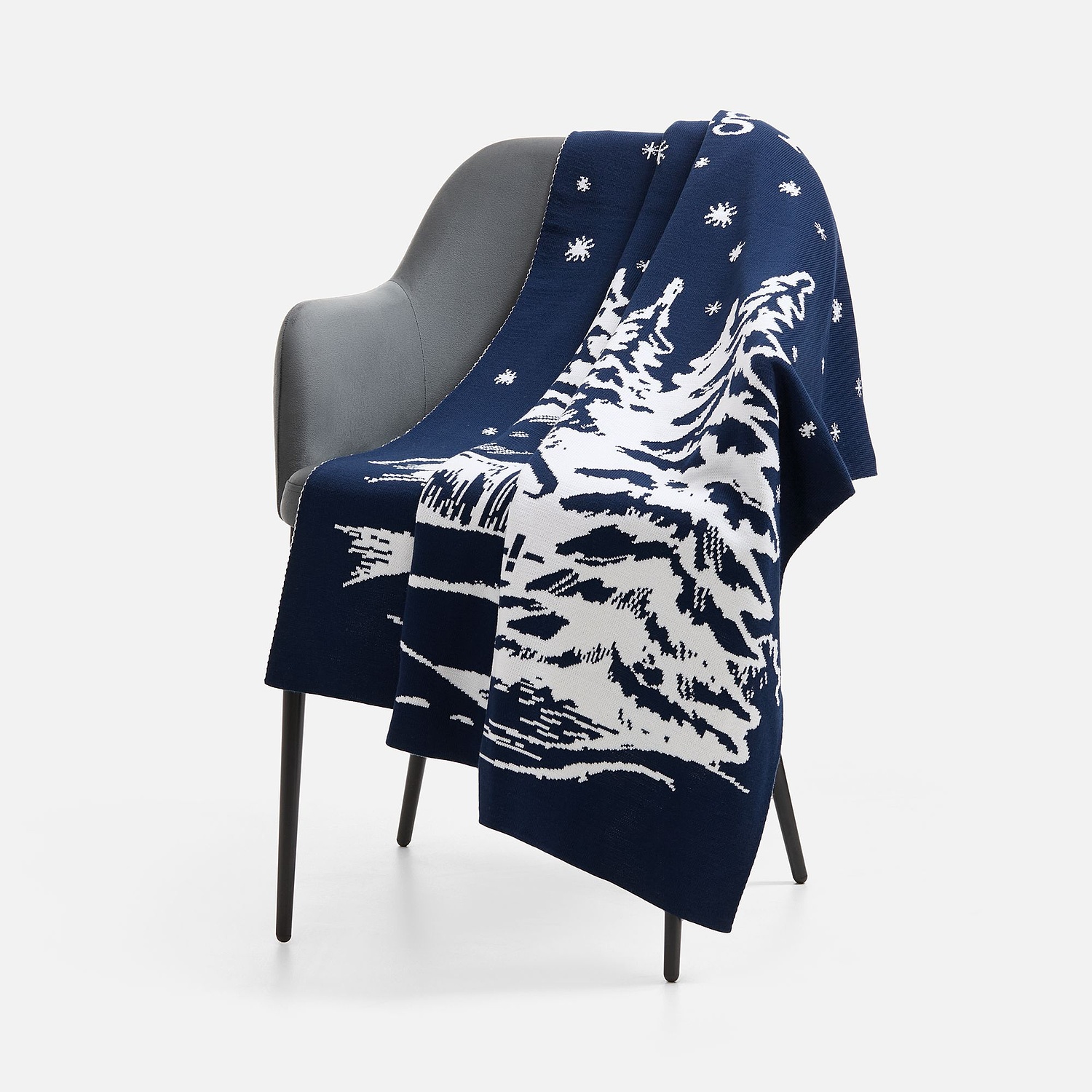 Плед на заказ Tricksy Net, 2 цвета, М, акрил с логотипом