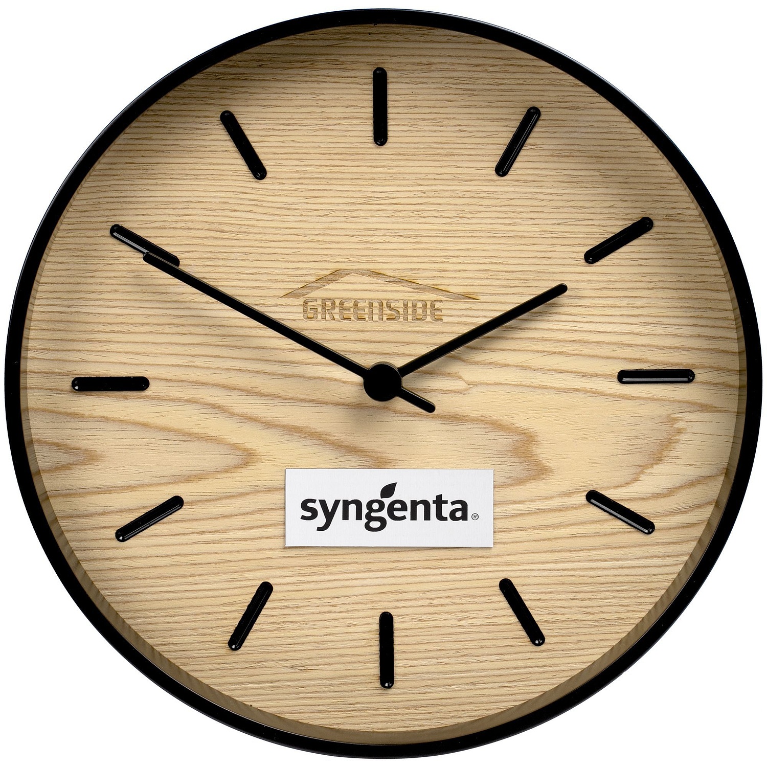 Часы настенные Kiko, дуб с логотипом