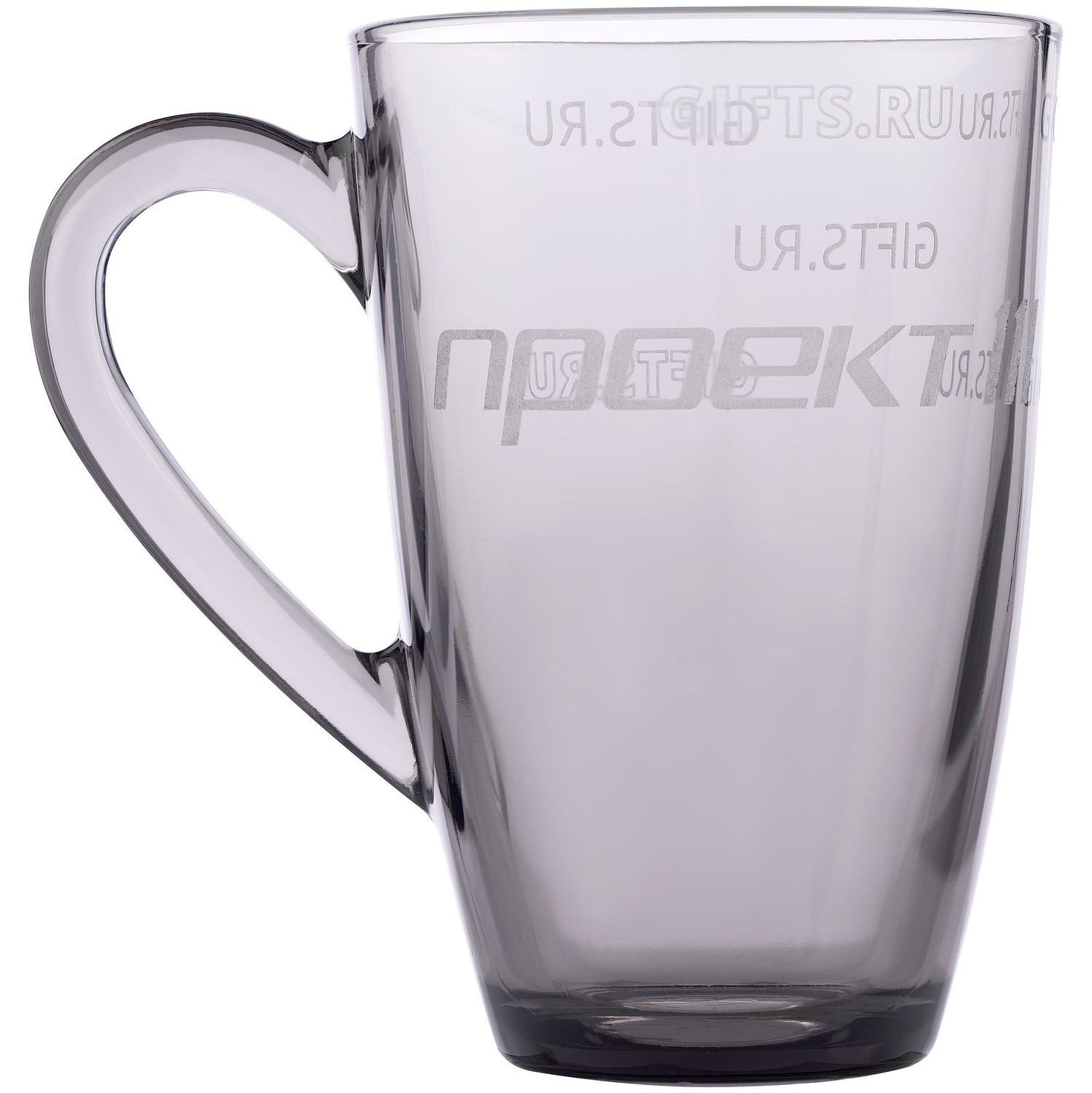 Кружка Gray, средняя, серая с логотипом