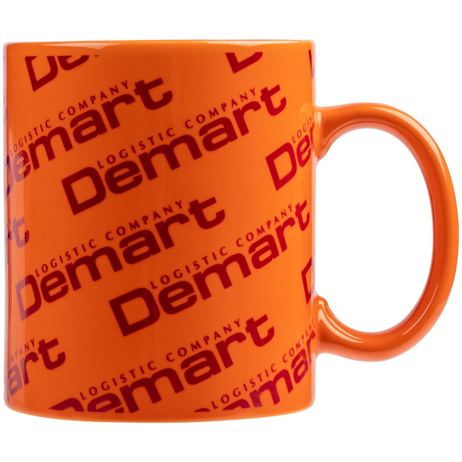 Кружка Promo, оранжевая с логотипом