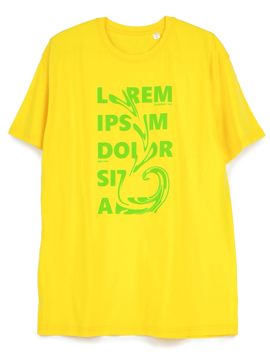 Футболка унисекс T-bolka 140, желтая с логотипом