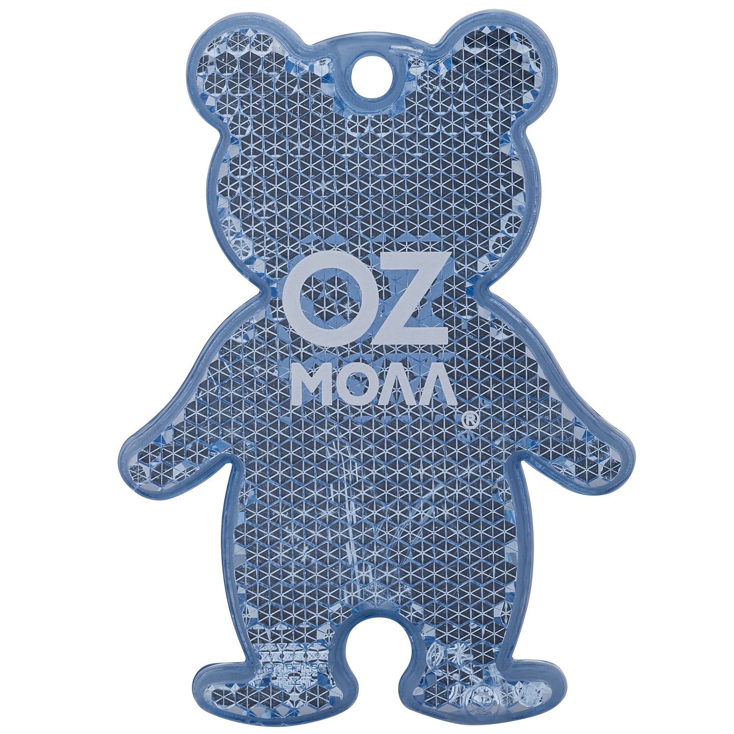 Пешеходный светоотражатель «Мишка», оранжевый с логотипом