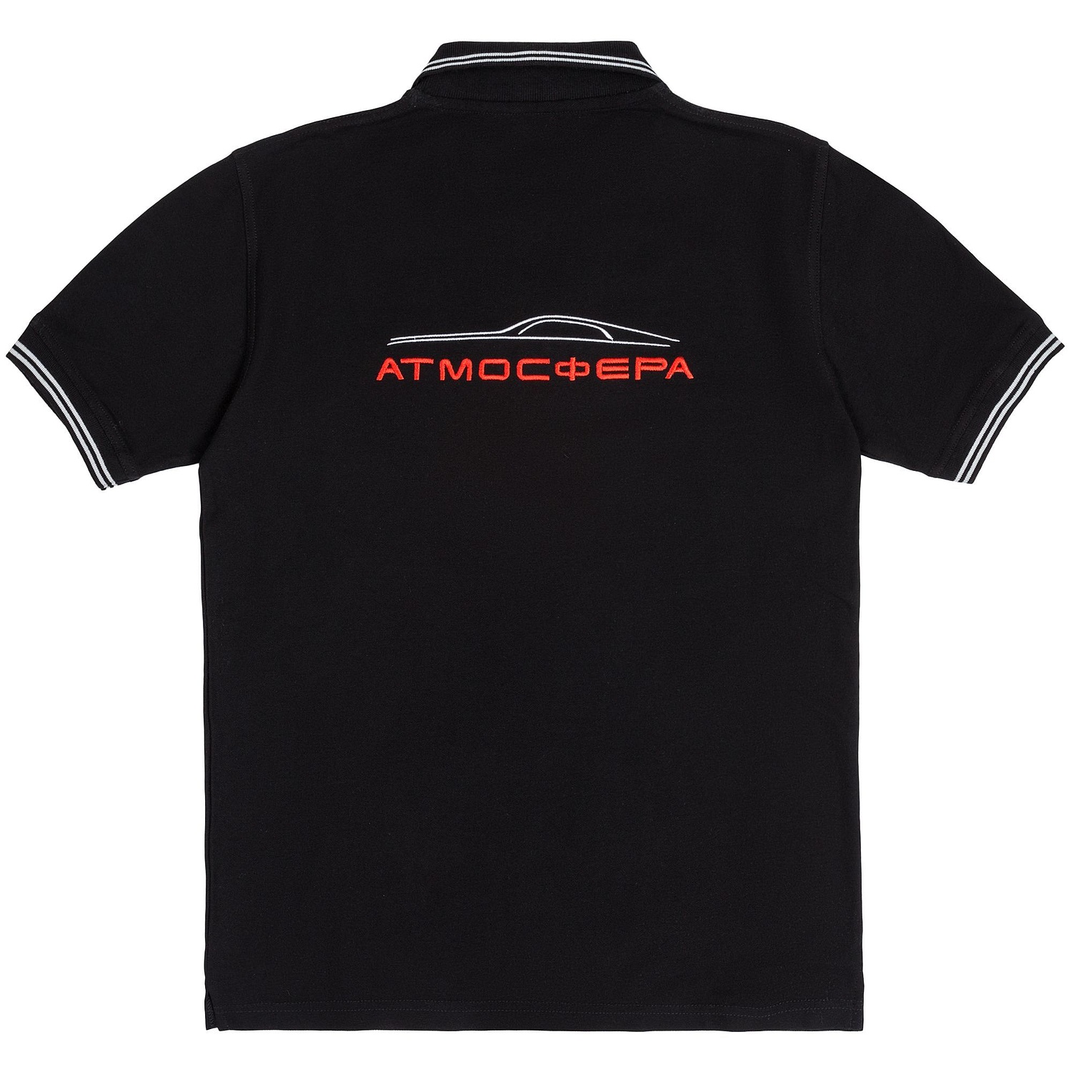 Рубашка поло Virma Stripes, черная с логотипом