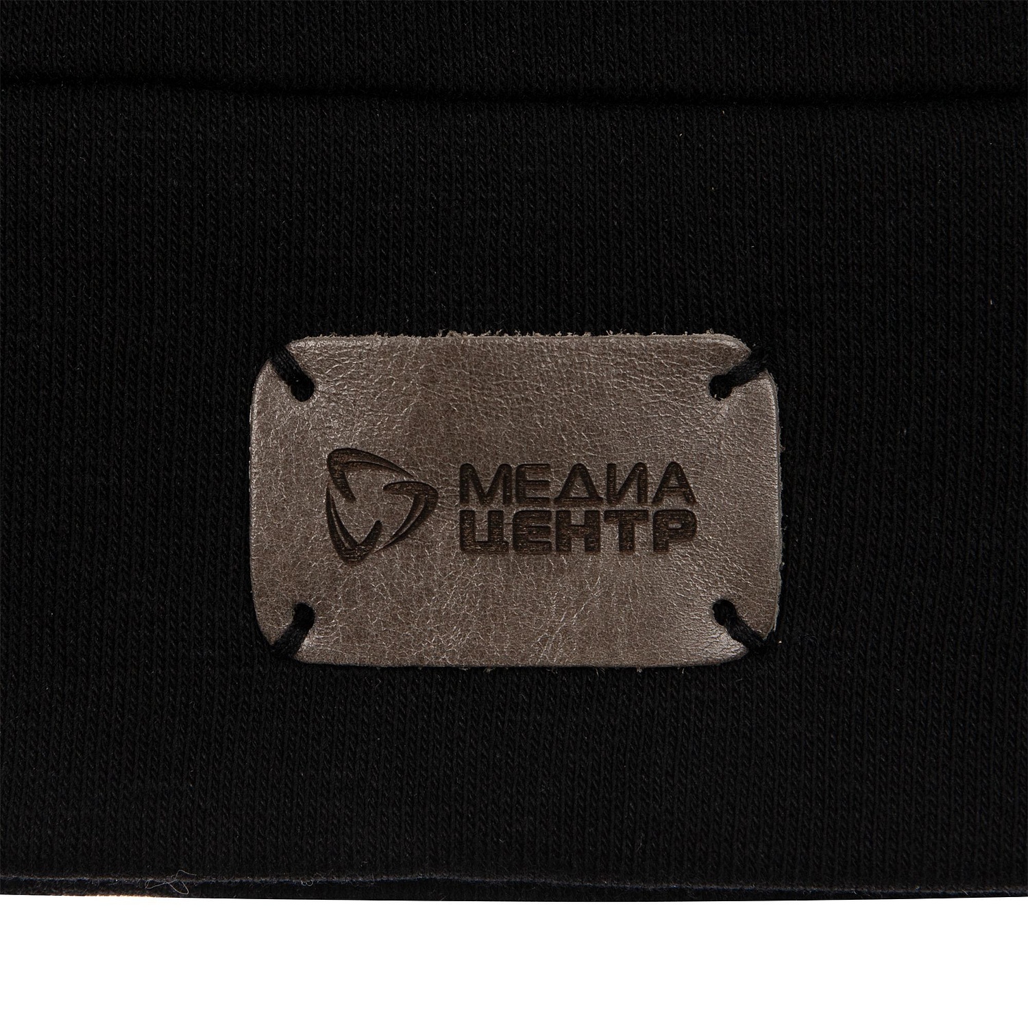 Худи унисекс H1, черное с логотипом