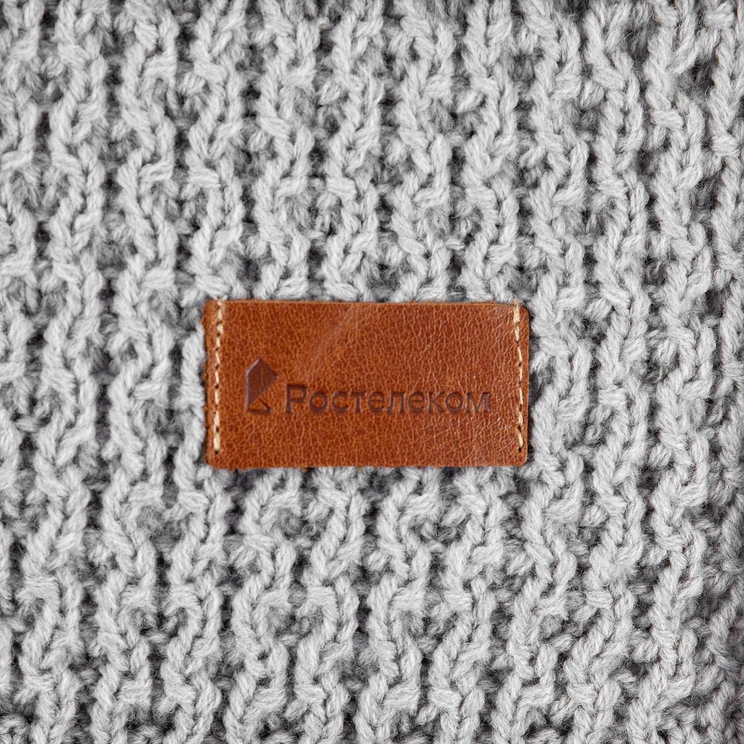 Лейбл кожаный Pasek, XS, горчичный с логотипом