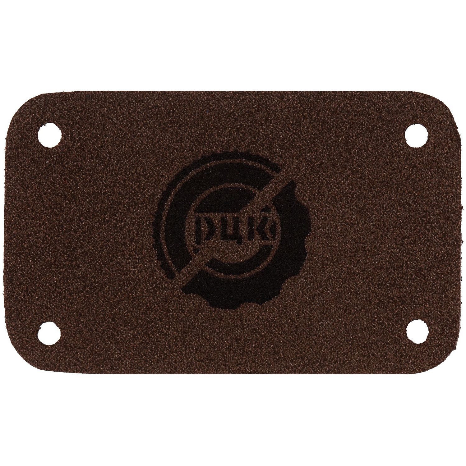 Лейбл Eta Nubuck, S, темно-коричневый с логотипом