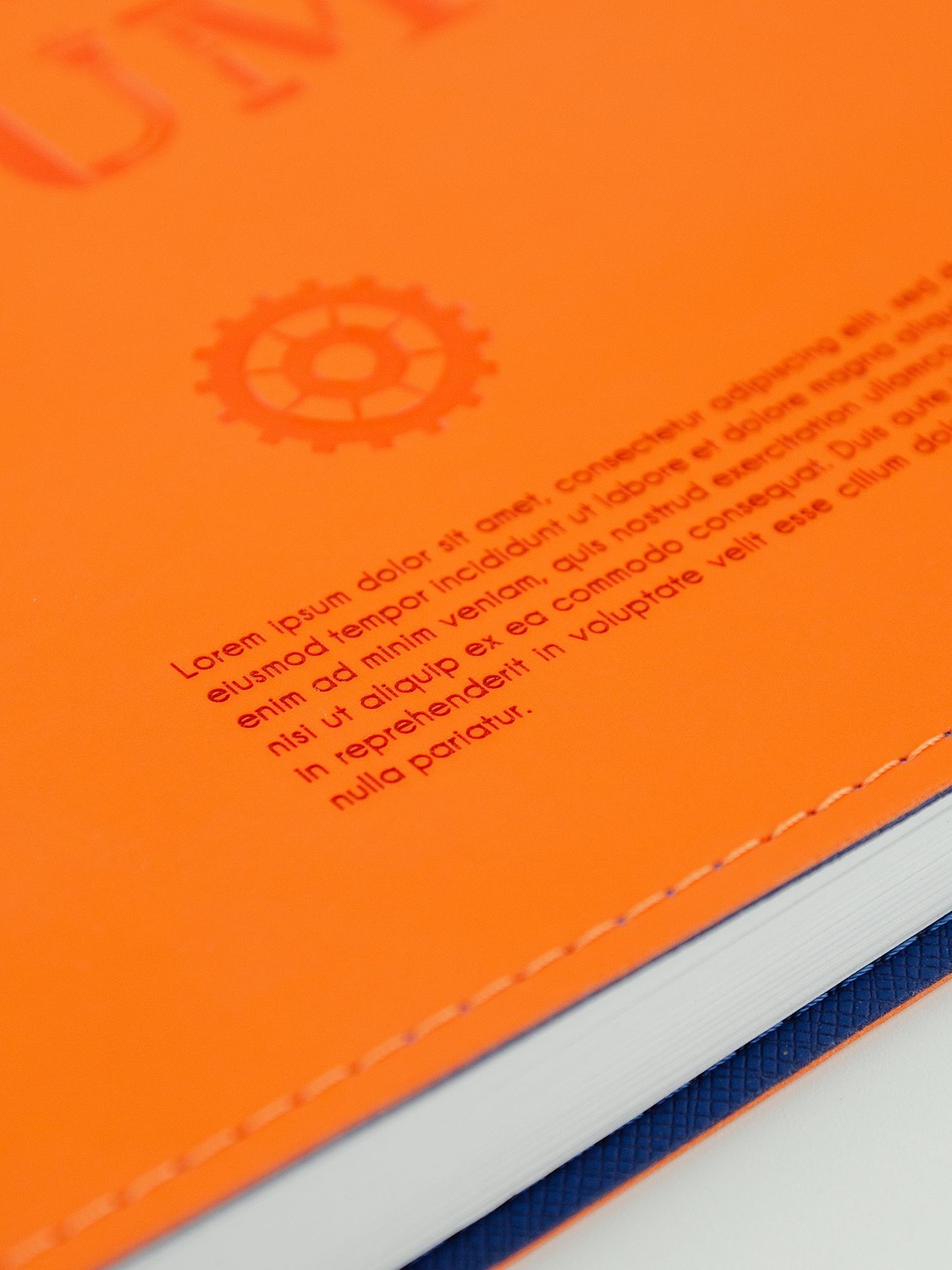 Ежедневник Spring Shall, недатированный, оранжевый с логотипом