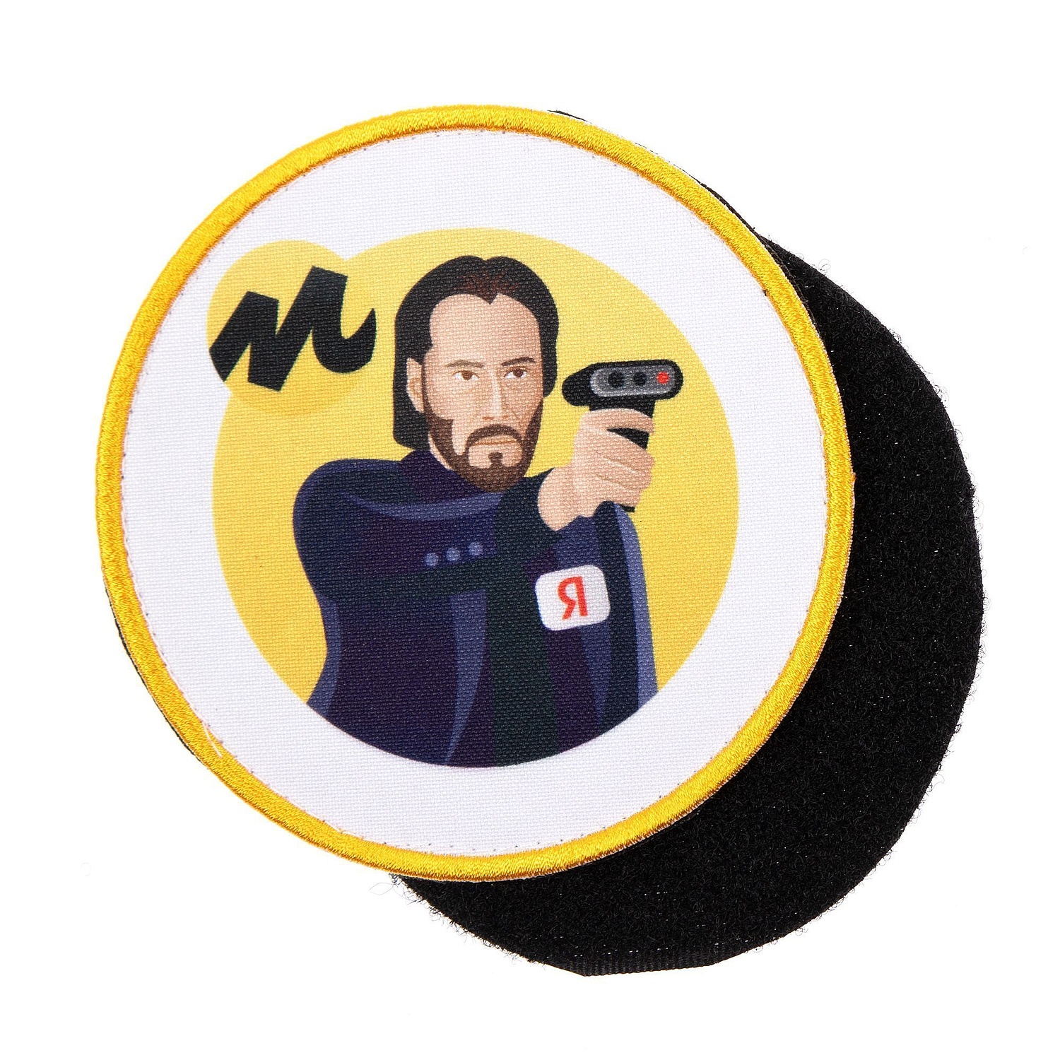 Рюкзак Patch Catcher с карманом из липучки, черный с логотипом