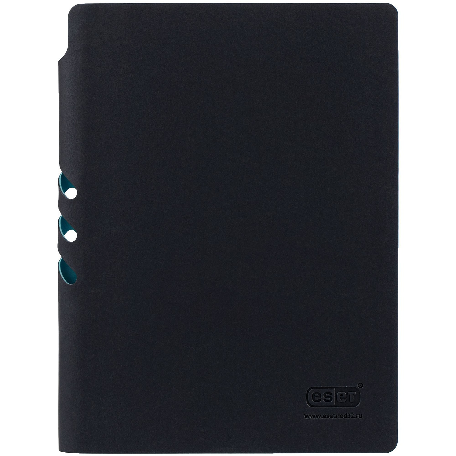 Ежедневник Flexpen Black, недатированный, черный с синим с логотипом