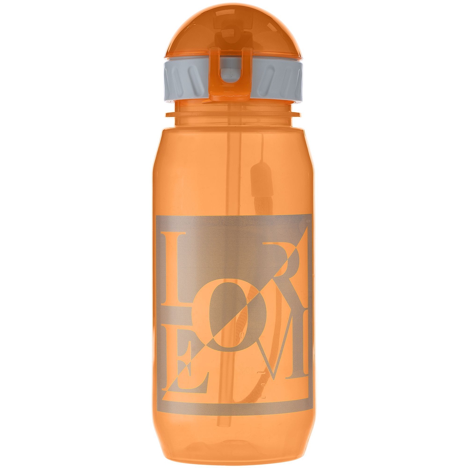 Бутылка для воды Aquarius, оранжевая с логотипом