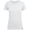 Футболка женская Ladies American U, белая с логотипом