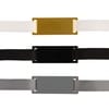 Шильдик металлический Kova, оранжевый неон с логотипом