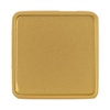 Квадратный шильдик на резинку Epoxi, матовый золотистый с логотипом