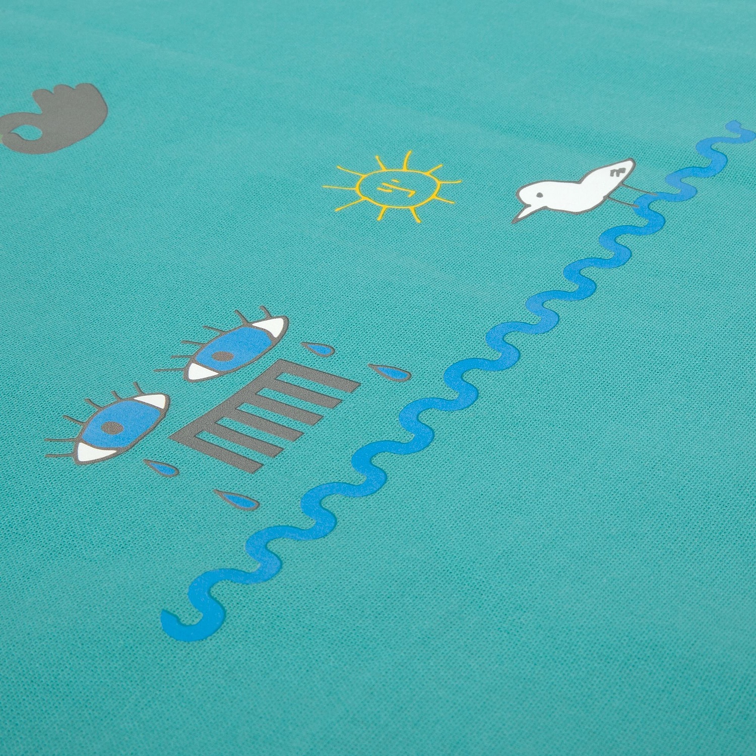 Бандана Overhead, бирюзовая с логотипом