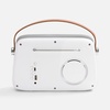 Bluetooth-колонка с радио Retronica, белая с логотипом