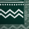 Плед Elnik, зеленый с молочно-белым с логотипом