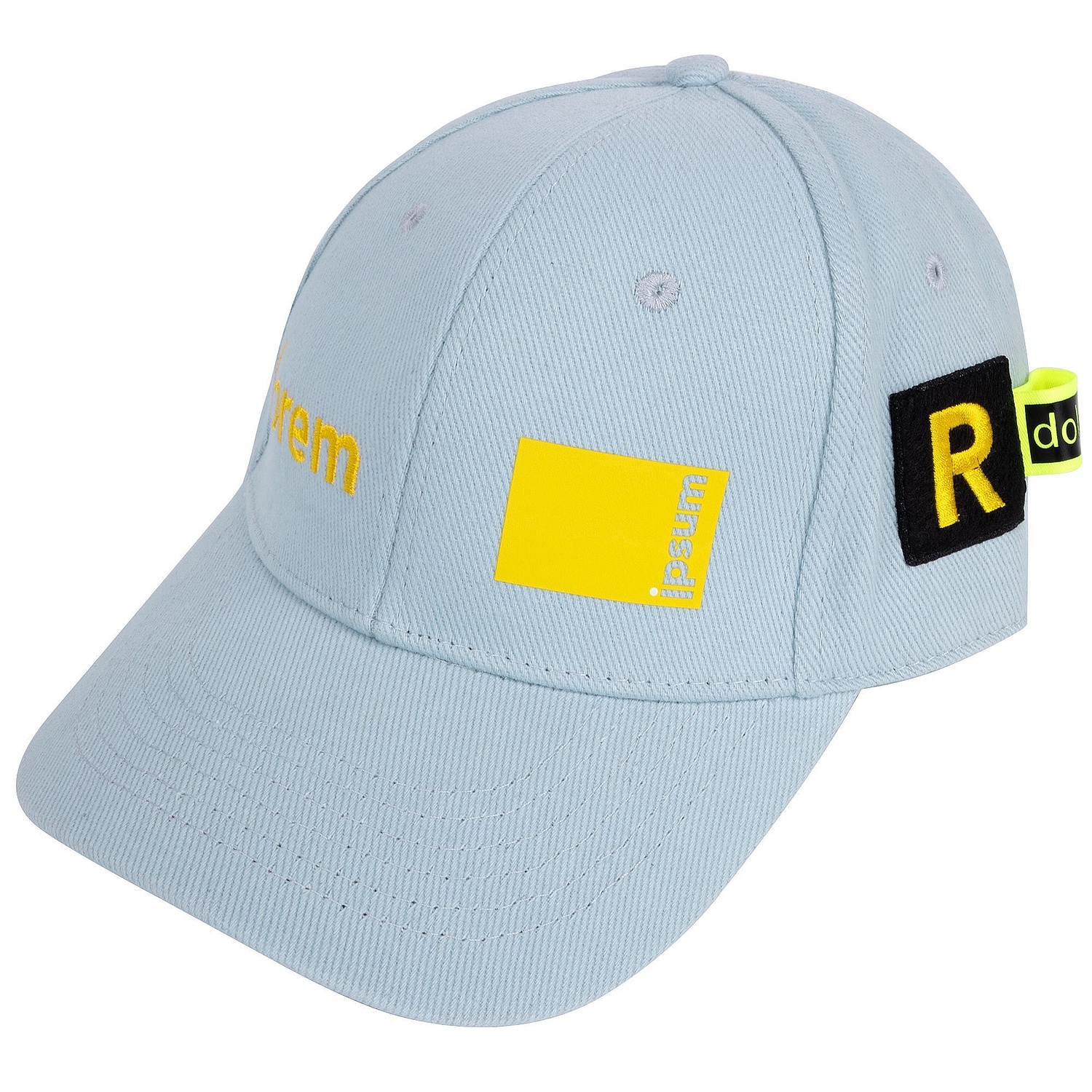 Бейсболка Hillside, голубая с логотипом