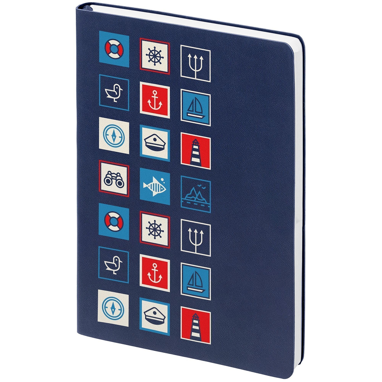 Ежедневник Romano, недатированный, темно-синий с логотипом