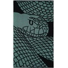 Плед Serpentica, черный с люрексом с логотипом