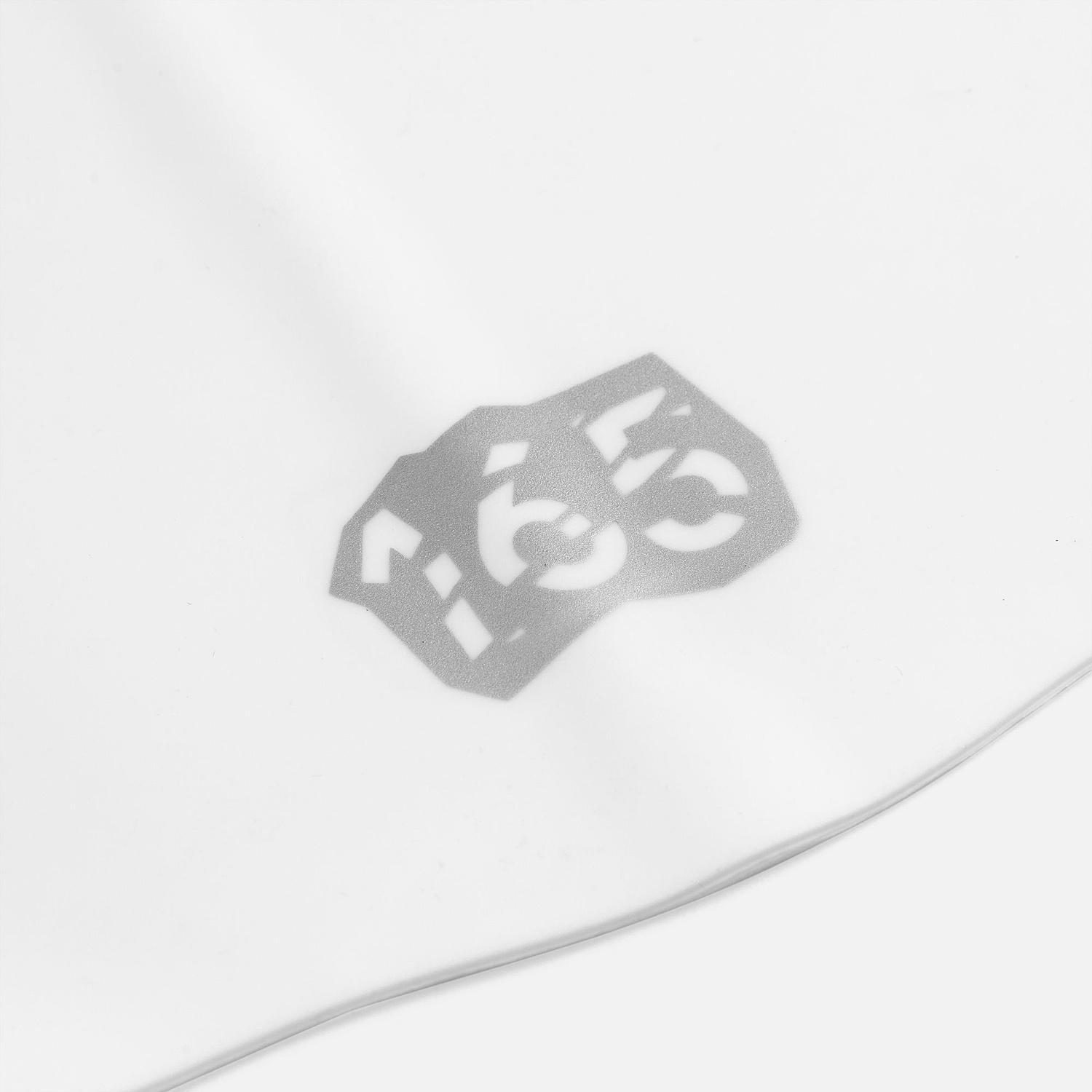 Шапочка для плавания Aquasana, белая с логотипом