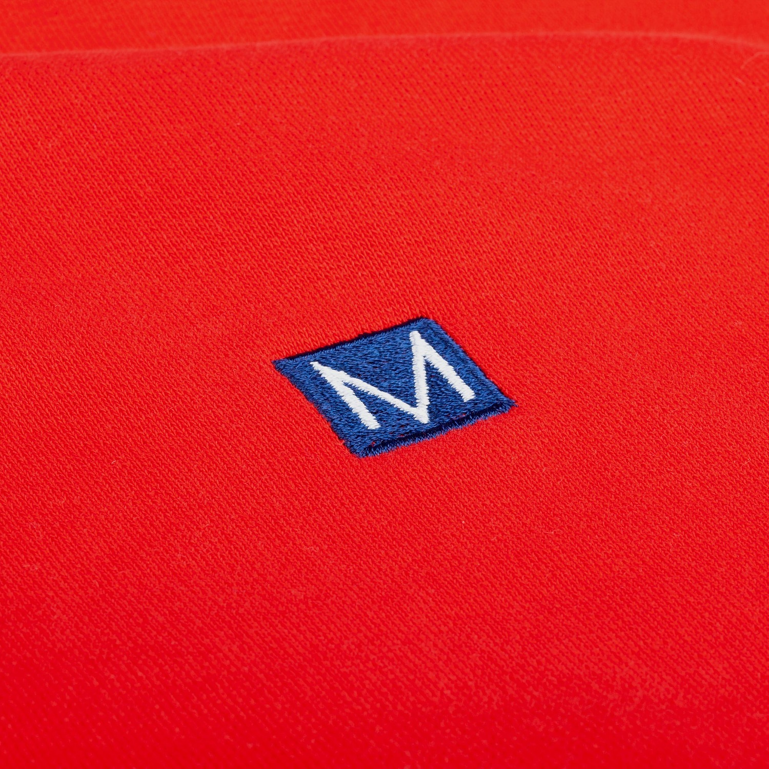 Свитшот унисекс Kosmos 2.0, красный с логотипом