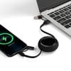 Складной кабель с переходниками pocketCoil, черный с логотипом