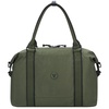 Сумка дорожная Rolling, зеленая с логотипом