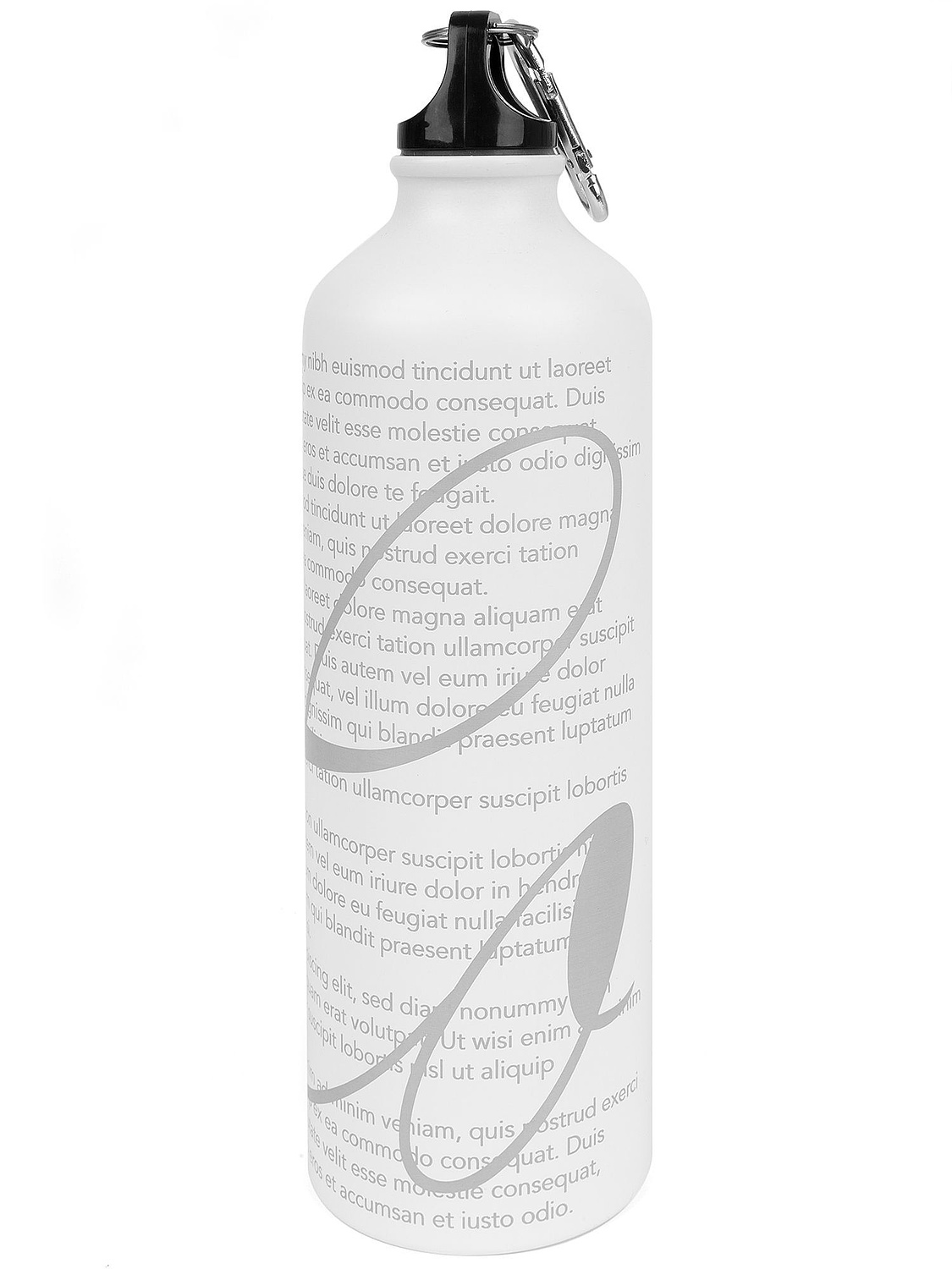 Бутылка для воды Funrun 750, белая с логотипом