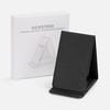 Подставка для смартфона с беспроводной зарядкой Kickstand, серая с логотипом