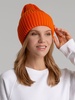 Шапка Yong, оранжевая (апельсин) с логотипом