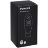 Дорожные весы Ponder, черные с логотипом