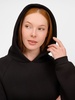 Худи унисекс оверсайз Easy Street, черное с логотипом