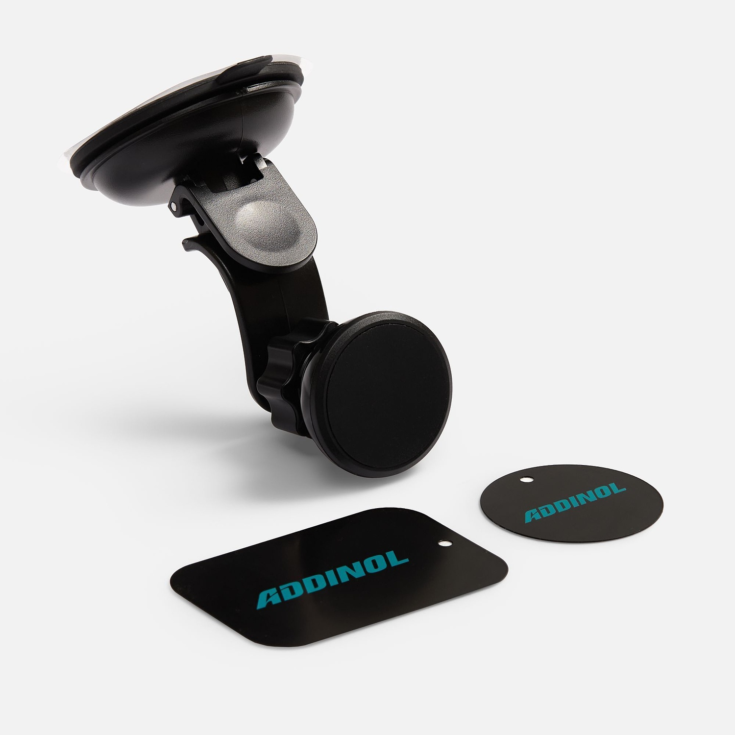 Магнитный держатель для смартфонов Winch, черный с логотипом