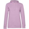 Толстовка с капюшоном женская Hoodie, сиреневая с логотипом