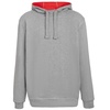 Двусторонняя толстовка Revers, серая с красным с логотипом