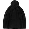 Шапка Knit Beat, черная с логотипом