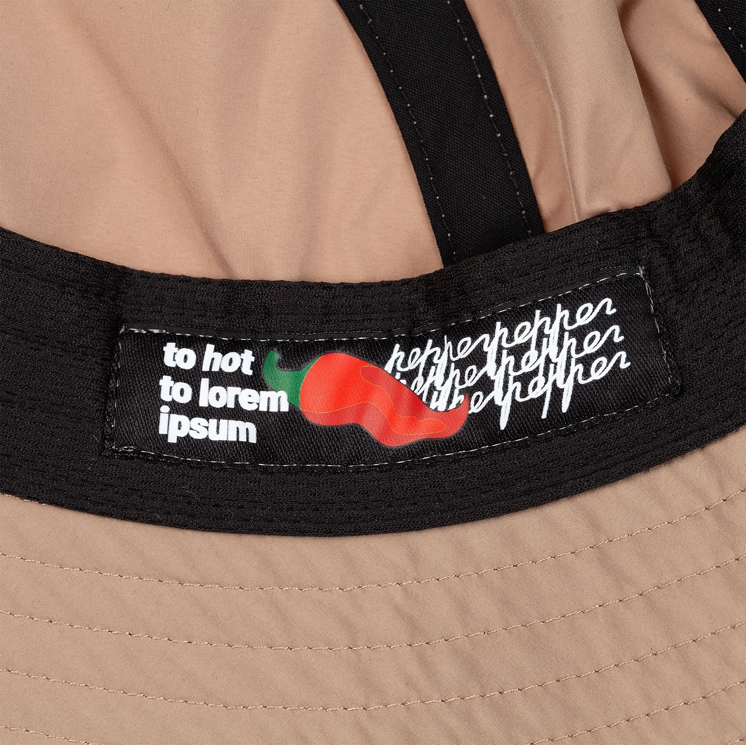 Панама Ben Mac, черная с логотипом